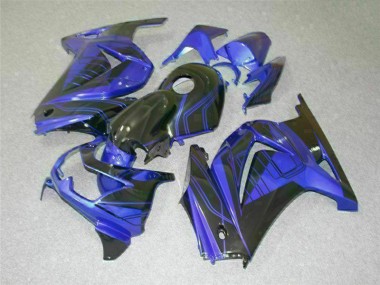 Kits Carenatura Completo ABS Kawasaki EX250 08-12 - Nero Blu
