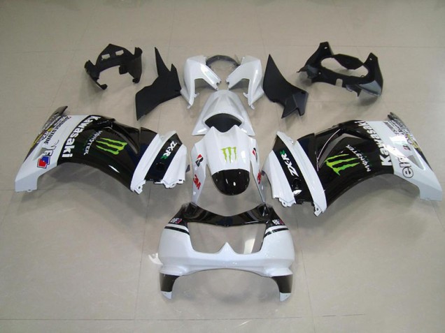 Kits Carenatura Completo ABS Kawasaki ZX 250R 08-12 - Nero Bianco Monster Kits Carenatura Completo ABS Kawasaki ZX 250R 08-12 - Nero Bianco Monster