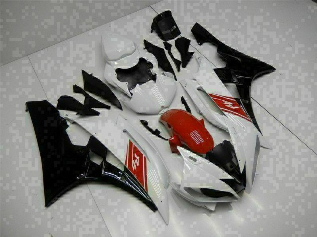 Kits Carenatura Completo ABS Yamaha R6 06-07 - Bianco Nero Kits Carenatura Completo ABS Yamaha R6 06-07 - Bianco Nero
