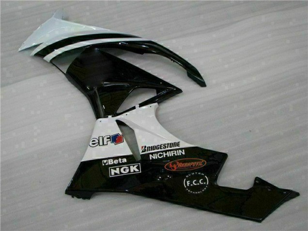 Kits Carenatura Iniezione Kawasaki ZX6R 09-12 - Nero Bianco 3M Touch4 Kits Carenatura Iniezione Kawasaki ZX6R 09-12 - Nero Bianco 3M Touch4