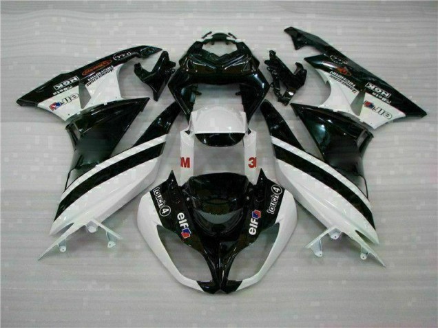 Kits Carenatura Iniezione Kawasaki ZX6R 09-12 - Nero Bianco 3M Touch4 Kits Carenatura Iniezione Kawasaki ZX6R 09-12 - Nero Bianco 3M Touch4
