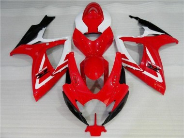 Kits Carenatura Iniezione Suzuki GSXR 600 / 750 K6 06-07 - Rosso Bianco