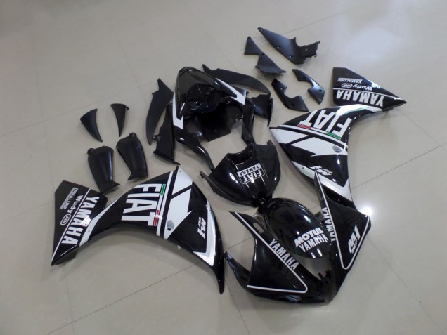 Kits Carenatura Iniezione Yamaha R1 12-14 - Nero Bianco Fiat Kits Carenatura Iniezione Yamaha R1 12-14 - Nero Bianco Fiat