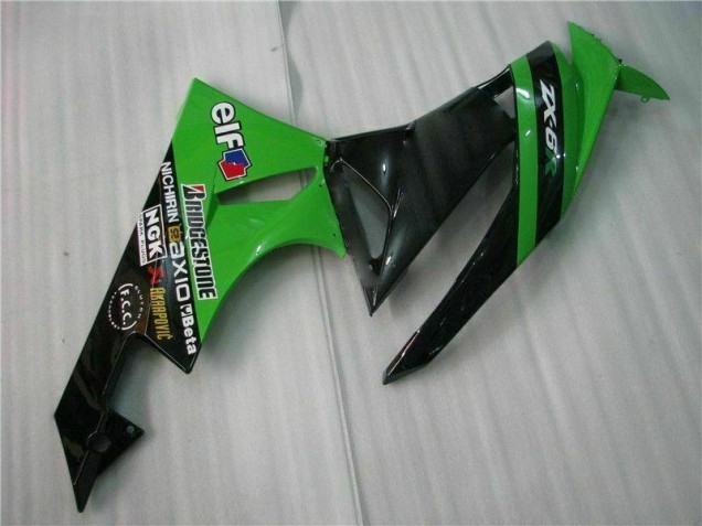 Kits Carene Completa Kawasaki ZX6R 09-12 - Nero Verde Kits Carene Completa Kawasaki ZX6R 09-12 - Nero Verde