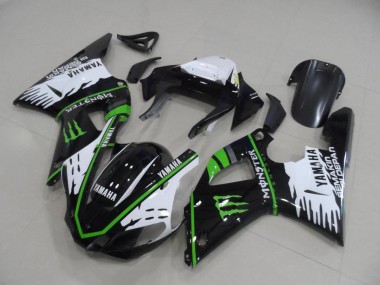 Kits Carene Yamaha R1 00-01 - Nero Bianco Verde Monster