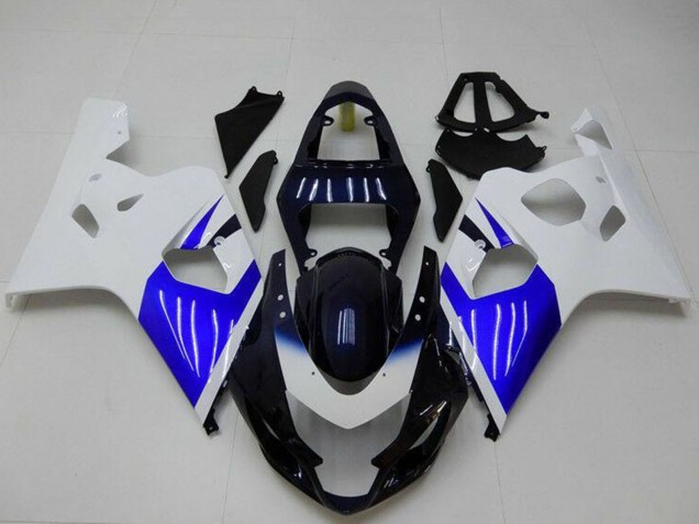 Kit Carene Moto ABS Suzuki GSXR 600/750 2004-2005 - Bianco Blu Nero