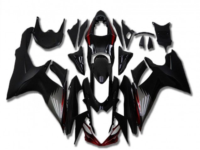 Carene Moto Suzuki GSXR 600/750 2011-2024 - Nero Lucido Nero Opaco Grigio Rosso