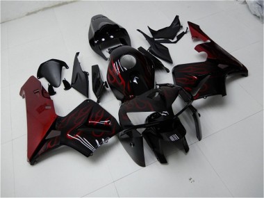 Kit Carena Moto Honda CBR600RR 2005-2006 - Nero Lucido Rosso Fiamma