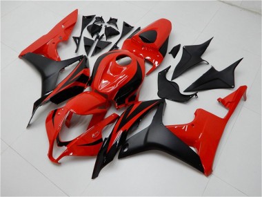 Kit Carene Moto ABS Honda CBR600RR 2007-2008 - Rosso Nero Opaco