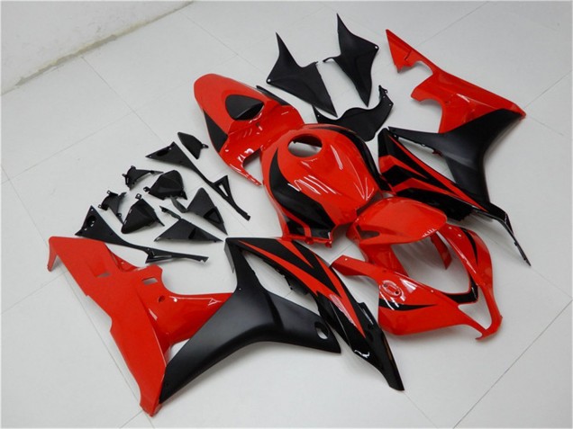 Kit Carene Moto ABS Honda CBR600RR 2007-2008 - Rosso Nero Opaco