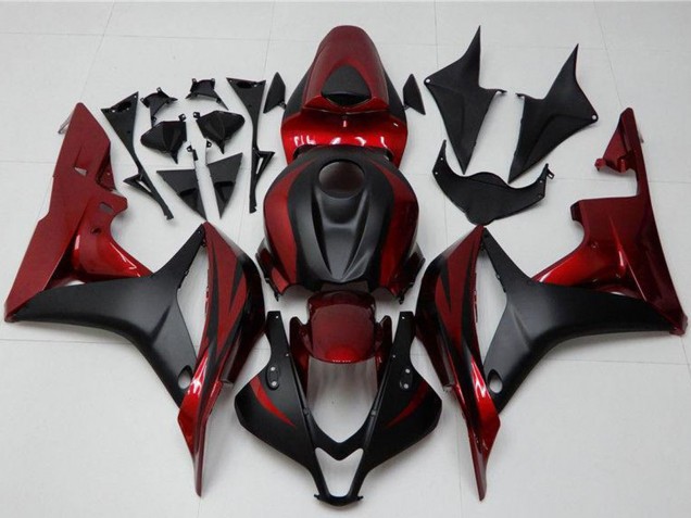 Kit Carena Moto Honda CBR600RR 2007-2008 - Rosso Nero Opaco