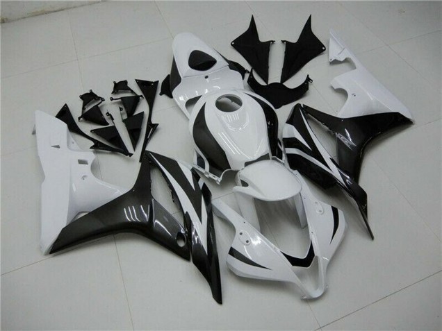 Kit Carene Moto ABS Honda CBR600RR 2007-2008 - Bianco Nero Lucido