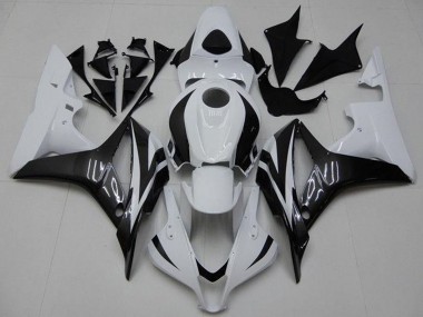Kit Carene Moto ABS Honda CBR600RR 2007-2008 - Bianco Nero Lucido