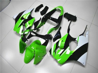 Kit Carena Moto Kawasaki ZX6R 2000-2002 - Verde Bianco Nero