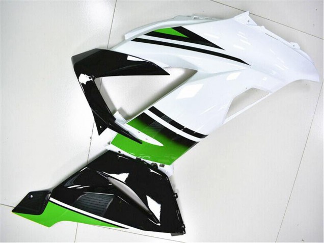 Carene Moto Kawasaki ZX6R 2013-2018 - Verde Bianco Nero Lucido