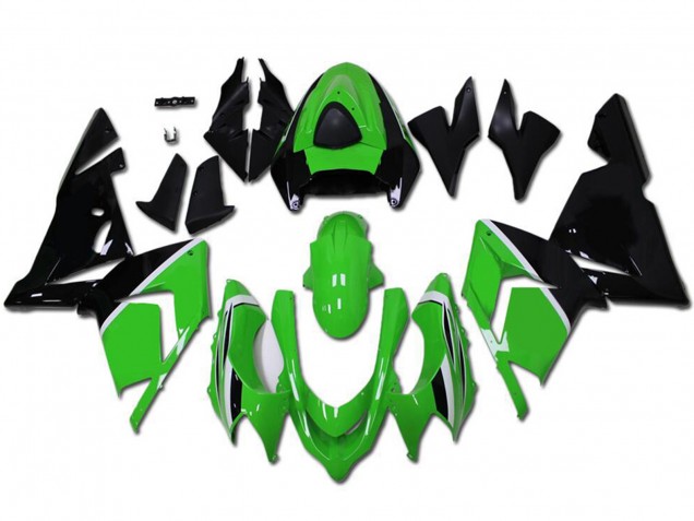 Carene Moto Kawasaki ZX10R 2004-2005 - Verde Nero Lucido