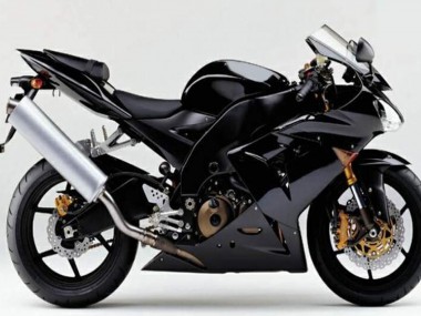 Carene Moto Kawasaki ZX10R 2004-2005 - Nero Lucido Nero Opaco