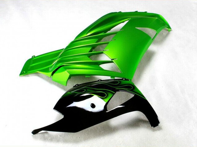 Carena Moto Kawasaki ZX14R ZZR1400 2012-2024 - Verde Nero Lucido