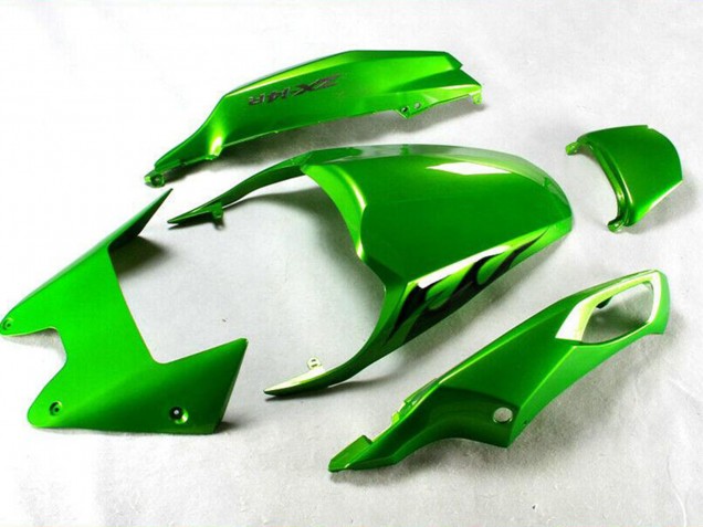 Carena Moto Kawasaki ZX14R ZZR1400 2012-2024 - Verde Nero Lucido