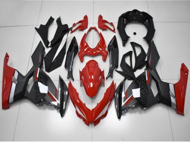 Carene Moto Kawasaki EX400 2018-2024 - Rosso Grigio Nero