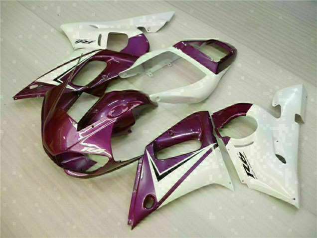 Carene Moto Yamaha YZF R6 1998-2002 - Bianco Viola
