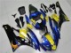 Carene Moto Yamaha YZF R6 2006-2007 - Blu Giallo Nero Lucido Squalo