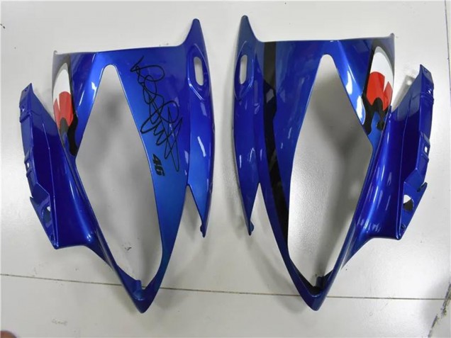 Carene Moto Yamaha YZF R6 2006-2007 - Blu Giallo Nero Lucido Squalo
