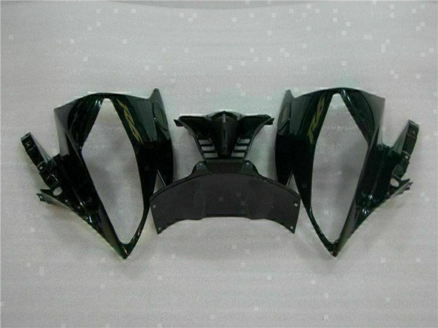 Carene Moto Yamaha YZF R6 2006-2007 - Nero Lucido Nero Opaco Oro Decals
