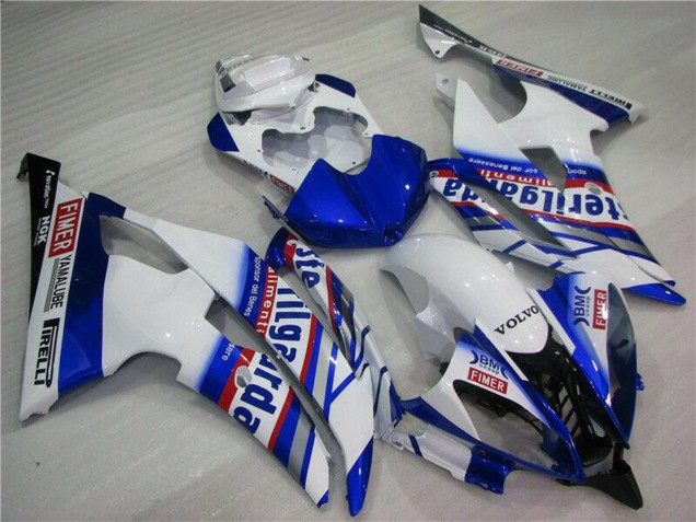 Carene Moto Yamaha YZF R6 2008-2016 - Bianco Blu Rosso Sterilgarda Volvo Fimer Yamalube