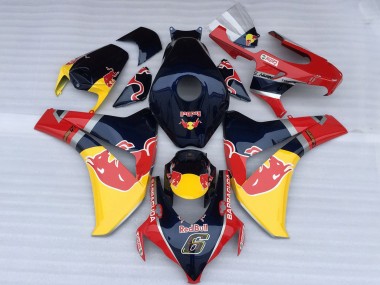Carena Moto Honda CBR1000RR 2008-2011 - Blu Scuro Giallo Red Bull