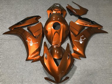 Carena Moto Honda CBR1000RR 2012-2016 - Arancia Profondo Nero Lucido
