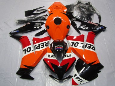 Carena Moto Honda CBR1000RR 2012-2016 - Arancia Bianco Rosso Nero Lucido Repsol