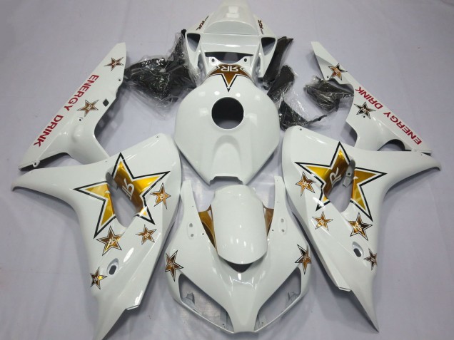 Carena Moto Honda CBR1000RR 2006-2007 - Bianco Oro Stella Energy Drink
