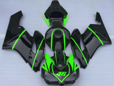 Carena Moto Honda CBR1000RR 2004-2005 - Nero Lucido Alta Visibilità Verde