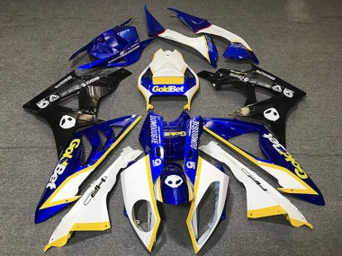 Carena Moto Honda CBR1000RR 2012-2016 - Bianco Blu Giallo Nero Lucido OroBet