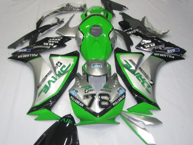 Carena Moto Honda CBR1000RR 2012-2016 - Argento Verde Nero Lucido