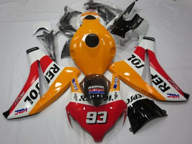 Carena Moto Honda CBR1000RR 2008-2011 - Arancia Bianco Rosso Nero Lucido Repsol 93