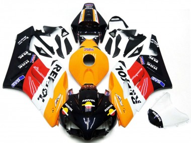 Kit Carena Moto Honda CBR1000RR 2004-2005 - Arancia Bianco Rosso Nero Lucido Repsol
