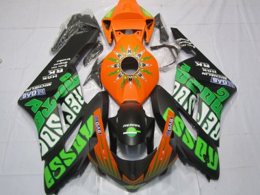 Carena Moto Honda CBR1000RR 2004-2005 - Arancia Verde Nero Opaco Rossi