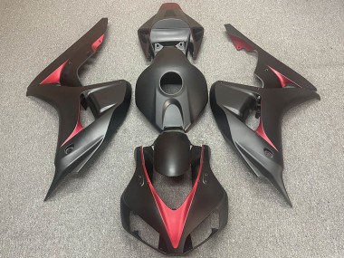 Carena Moto Honda CBR1000RR 2006-2007 - Nero Opaco Rosso
