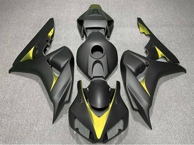 Carena Moto Honda CBR1000RR 2006-2007 - Nero Opaco Giallo