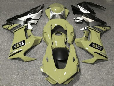 Carena Moto Honda CBR1000RR 2017-2023 - Olive Bianco Argento Nero Lucido DSI