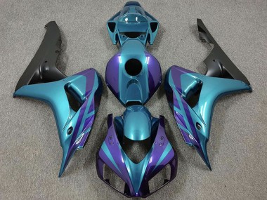 Carena Moto Honda CBR1000RR 2006-2007 - Viola Emerald Nero Opaco