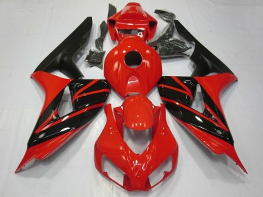 Carena Moto Honda CBR1000RR 2006-2007 - Rosso Nero Lucido Nero Opaco