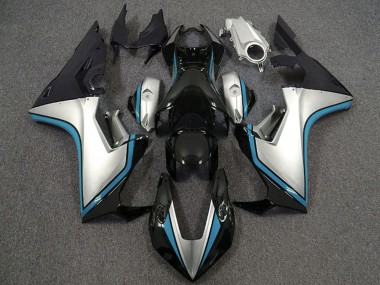 Carena Moto Honda CBR1000RR 2017-2023 - Argento Azzurro Chiaro Nero Lucido
