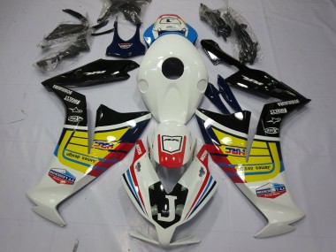 Carena Moto Honda CBR1000RR 2012-2016 - Bianco Giallo Nero Lucido