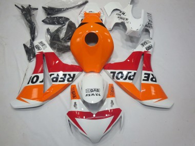 Carena Moto Honda CBR1000RR 2008-2011 - Arancia Bianco Rosso Nero Lucido Repsol