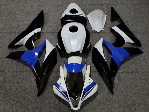 Carena Moto Honda CBR600RR 2007-2008 - Bianco Blu Nero Lucido