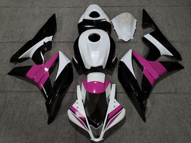 Carena Moto Honda CBR600RR 2007-2008 - Bianco Rosa Nero Lucido