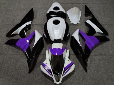 Carena Moto Honda CBR600RR 2007-2008 - Bianco Viola Nero Lucido